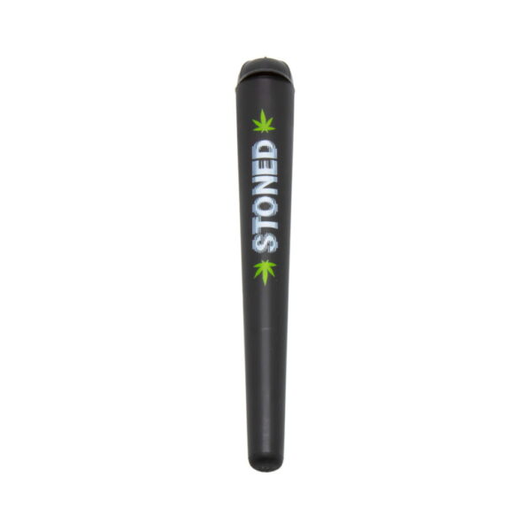 Tube Holder - Leaves Design - Black - Design A