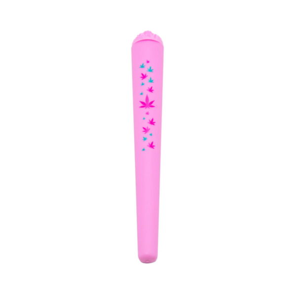 Tube Holder - Leaves Design - Pink  - Design C
