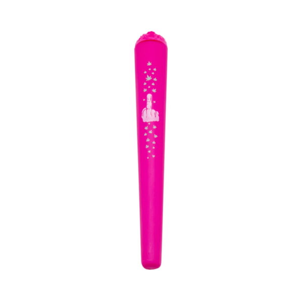 Tube Holder - Leaves Design - Pink  - Design F
