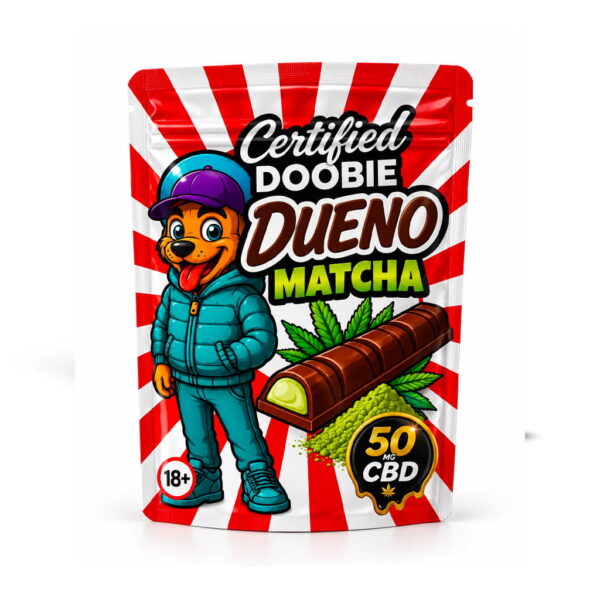Doobie Dawg 50mg CBD Chocolate Bonbons - Dueno and Matcha Powder