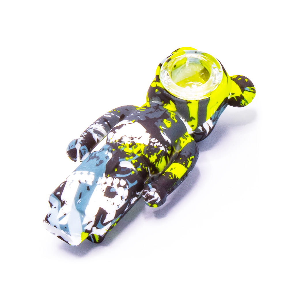 Silicone Pipe with Glass Burner - Bear - Extreme - Image 2