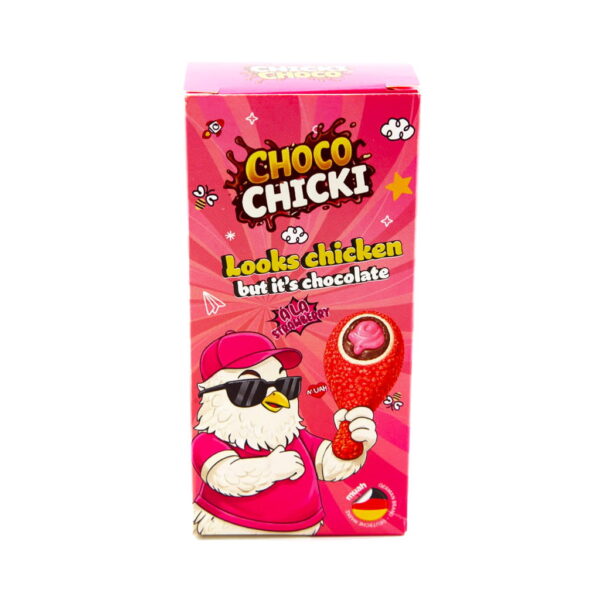 Choco Chicki - Milk Chocolate with Hazelnut Cream Filling - Strawberry