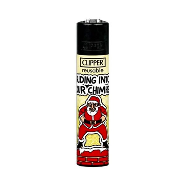Clipper Premium Smoking Lighters - Naughty Santa 2 - Design 1/4