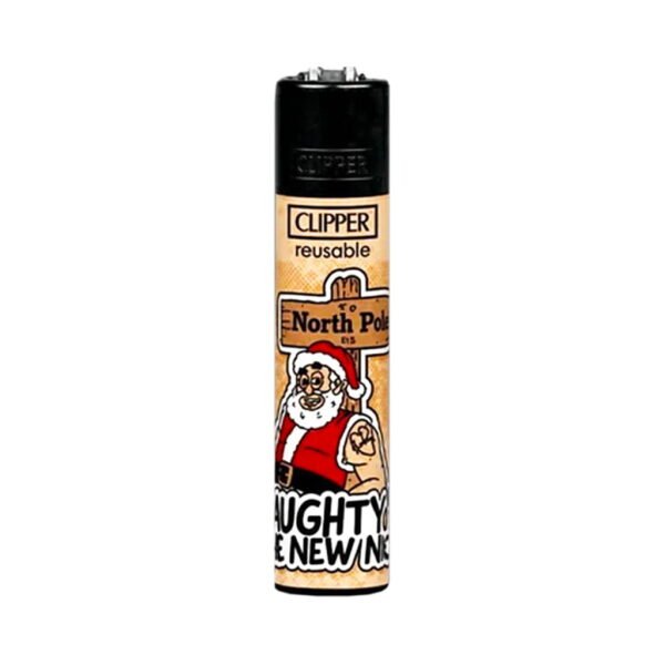 Clipper Premium Smoking Lighters - Naughty Santa 2 - Design 2/4