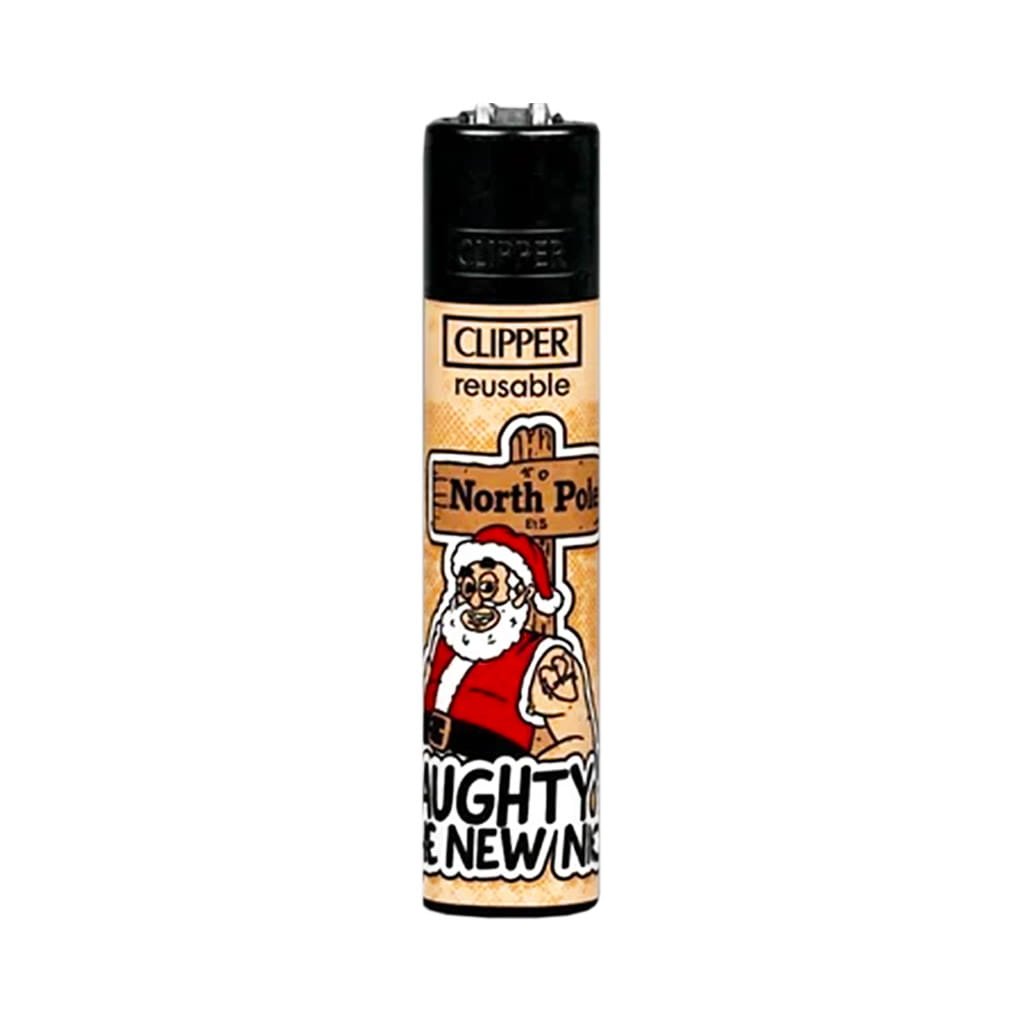 Clipper Premium Smoking Lighters - Naughty Santa 2 - Design 2/4