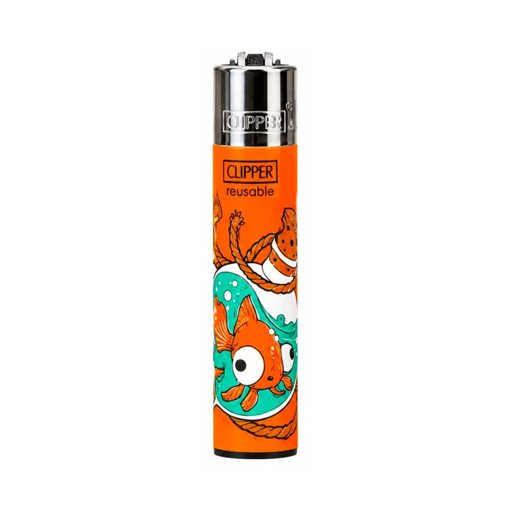 Clipper Premium Smoking Lighters - Sea Bottles - Design 1/4