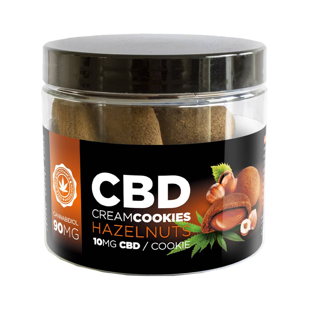 CBD Hazelnuts Cream Cookies (90mg) – Jar