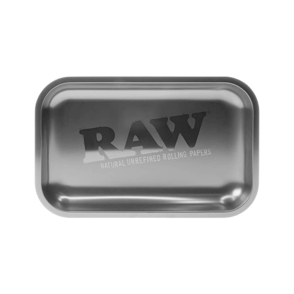 Raw All Black Medium Metal Rolling Tray