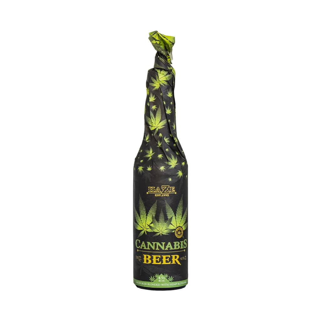 Cannabis Beer (330ml) – Hand Wrapped Black