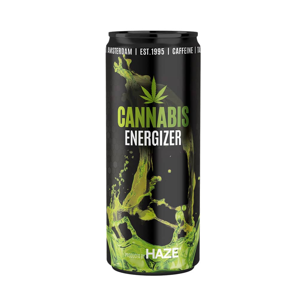 a 250ml can of Multitrance cannabis flavoured energy drink