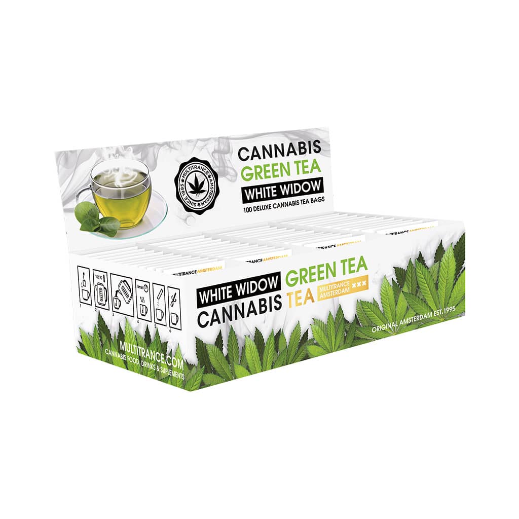 Cannabis White Widow Green Tea (Box of 100 Teabags)