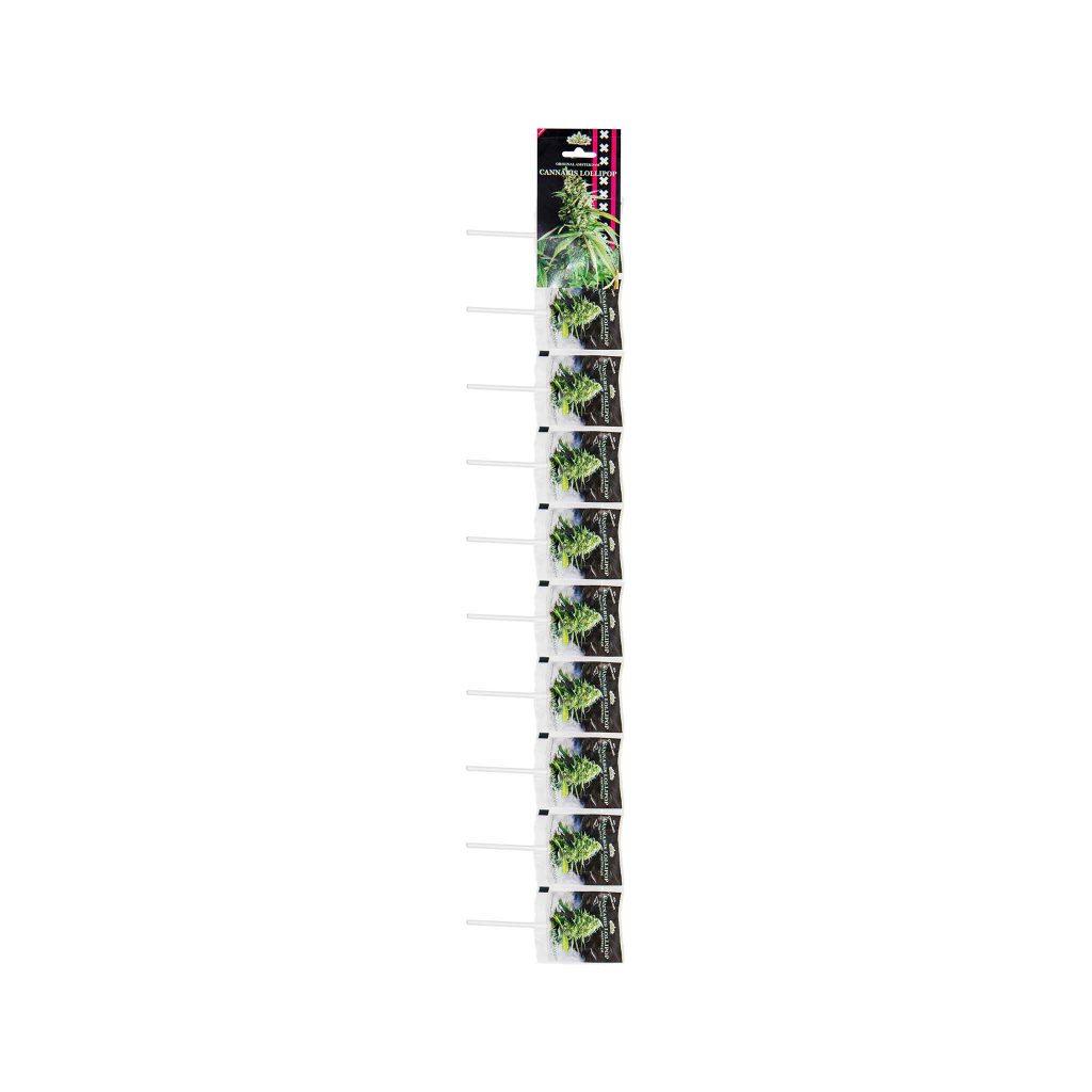 Cannabis White Widow Lollipops – Stripe (10 Lollies)