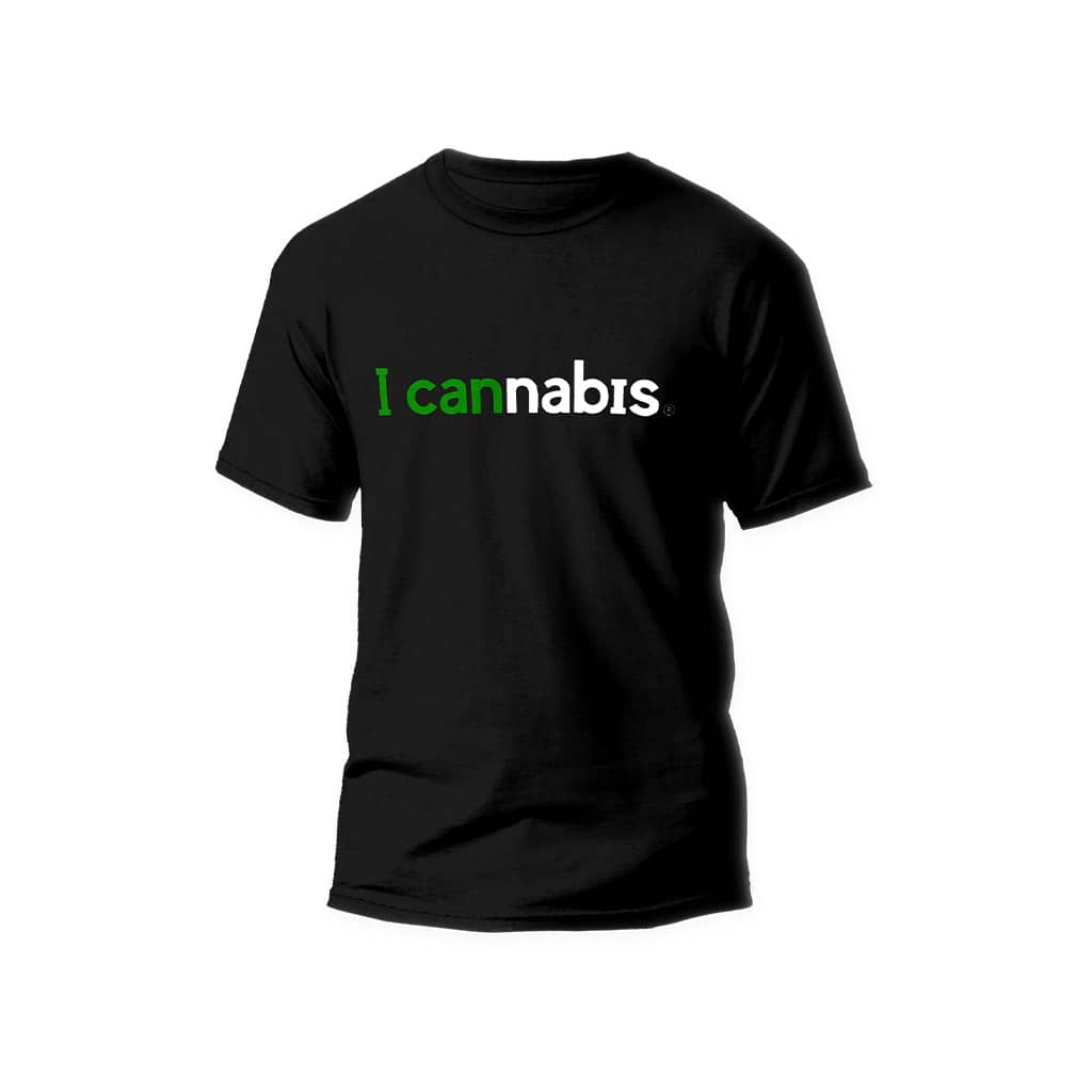 Multitrance icannabis men's t-shirt in black