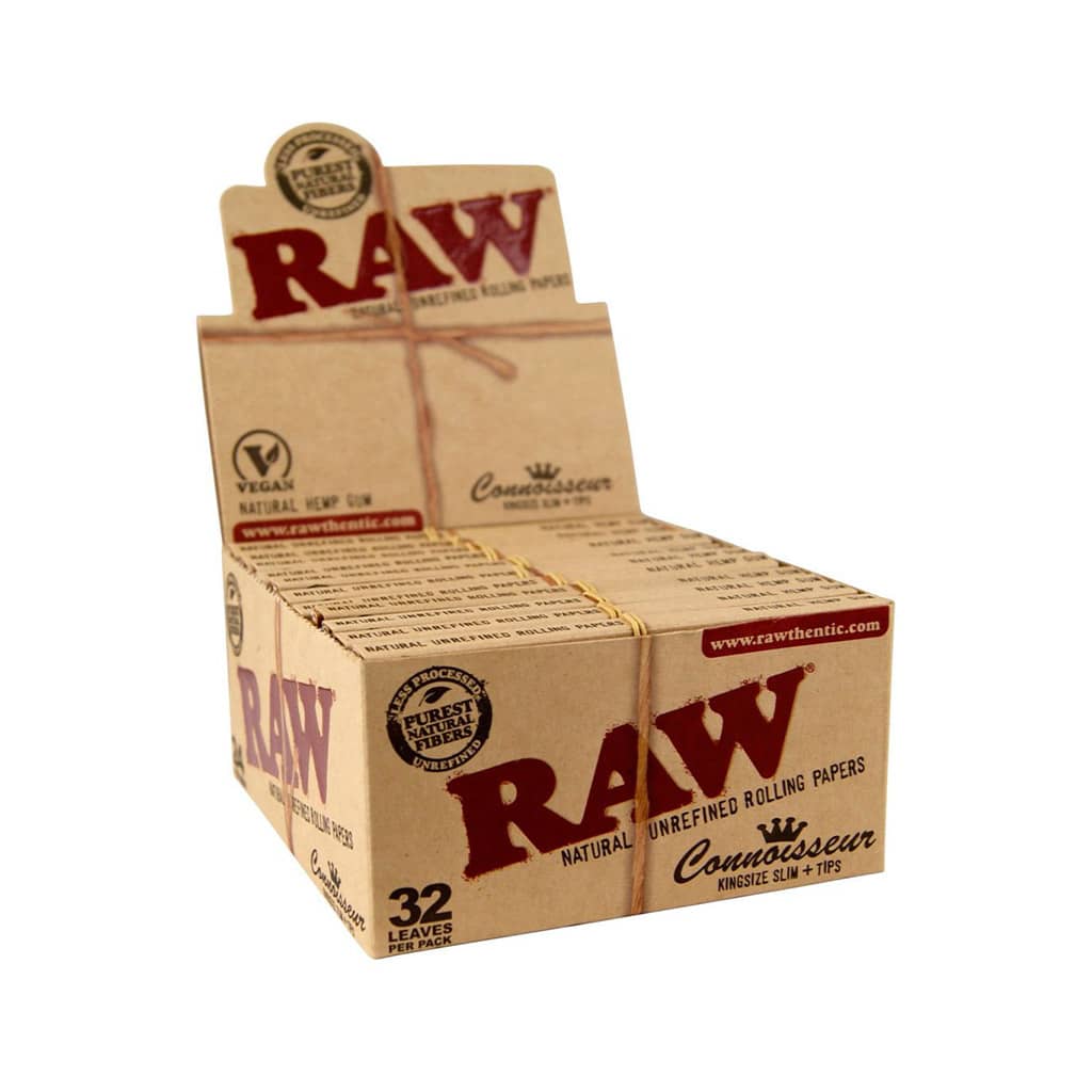 Raw Connoisseur KS Slim Rolling Paper and Filter Tips