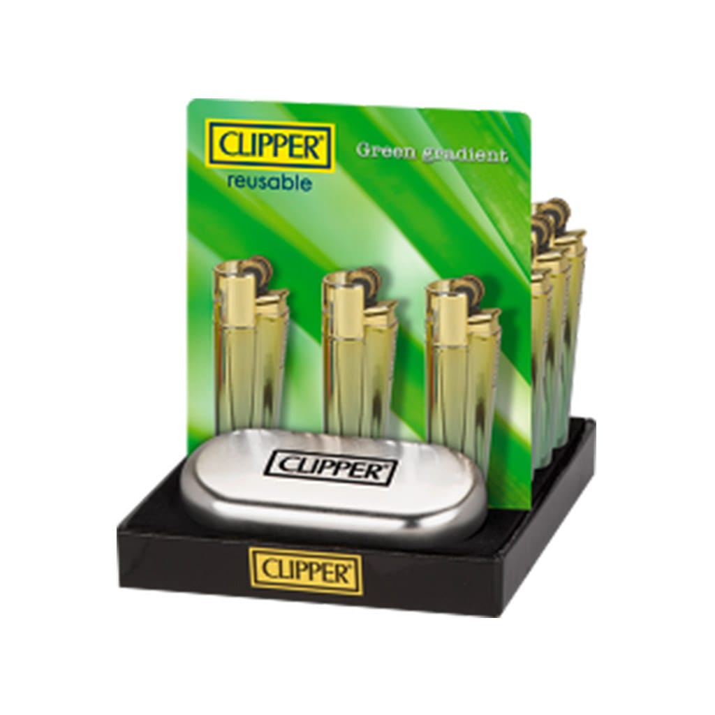Clipper Lighters Green Icy (Reusable)