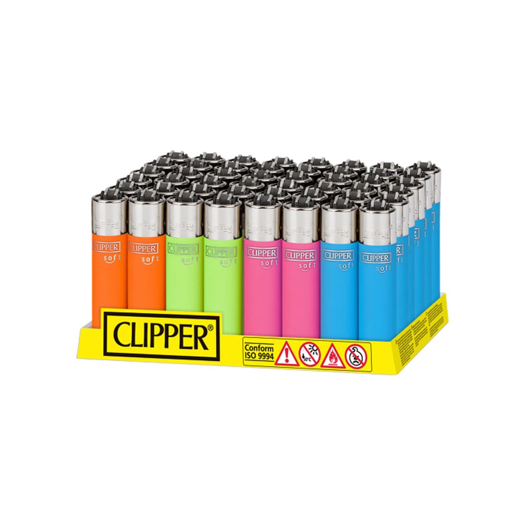Clipper Lighters Soft Touch Neon