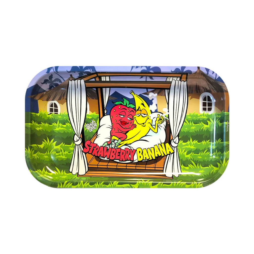 Best Buds Strawberry Banana Metal Rolling Tray