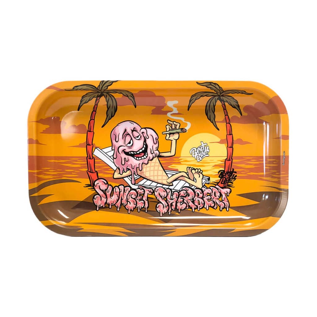 Best Buds Sunset Sherbet Metal Rolling Tray