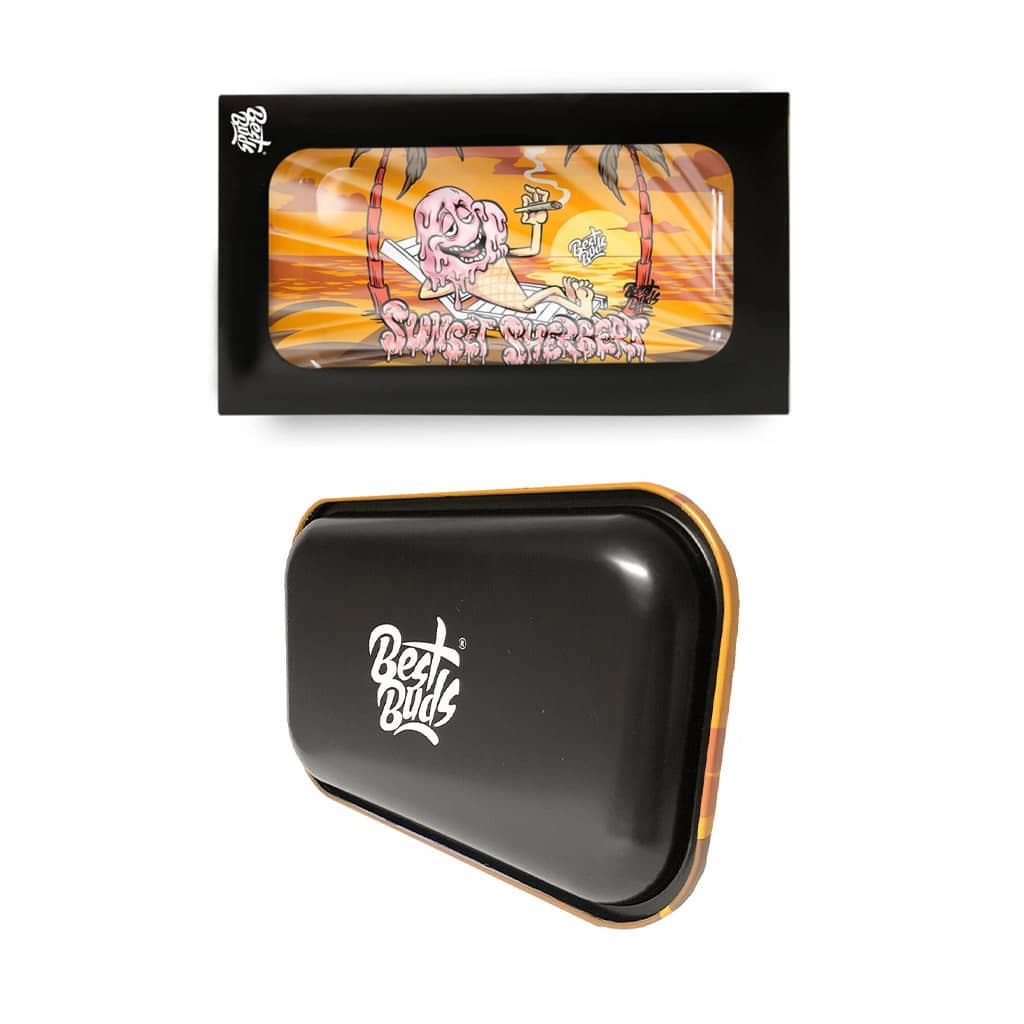 Best Buds Sunset Sherbet Metal Rolling Tray