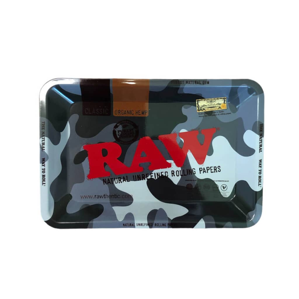 Raw Urban Camo Mini Metal Rolling Tray