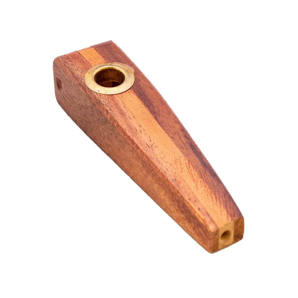 Wooden Pipe With Metal Burner MWP4